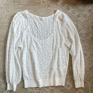 Aritzia square next lace top